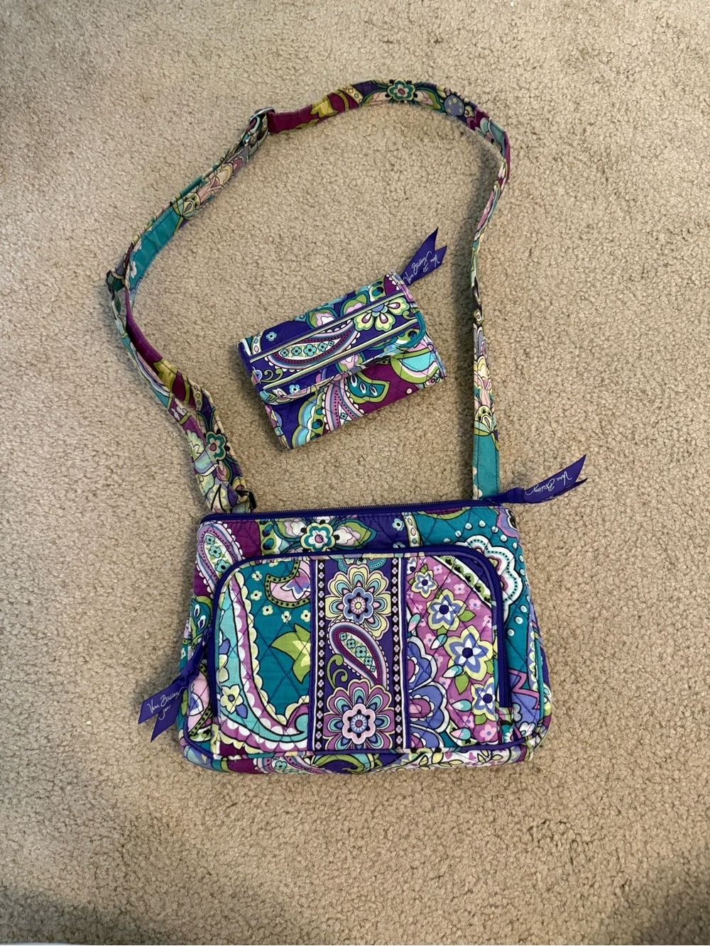 Vera Bradley crossbody and wallet set - Heather